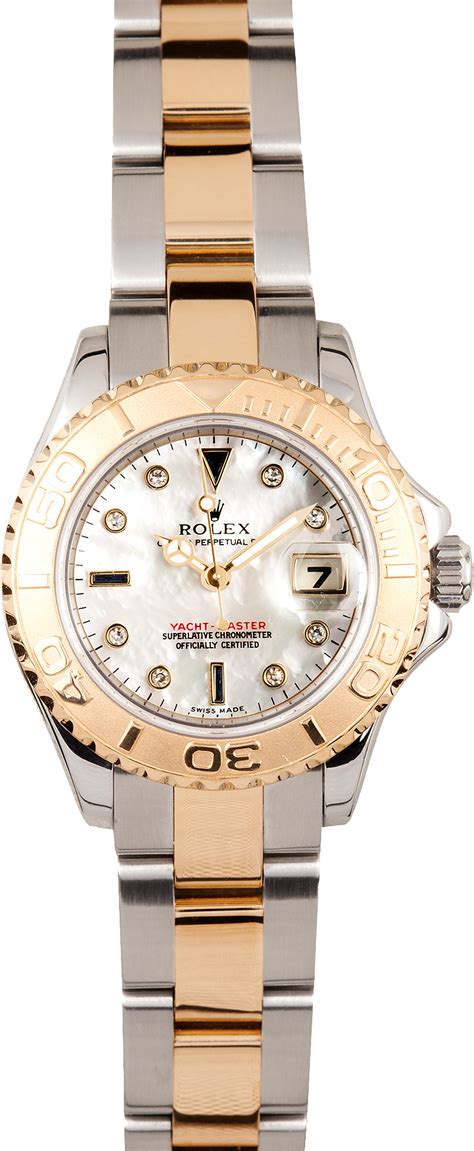 ladies gold yachtmaster rolex